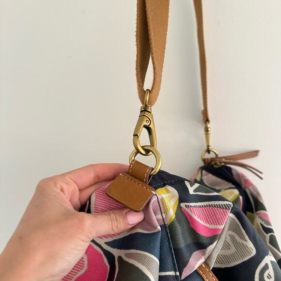 Fossil Eliza Weekender Floral Duffel Tote Bag Multicolor - Picture 8 of 12